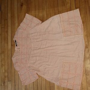 Doe & Rae | 🧡Colored Blouse with Lace Sleeves 100% Rayon